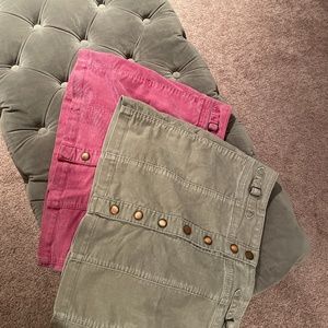 Buttoned skirts